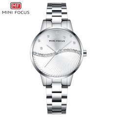 MINIFOCUS Watches Women Fashion Watch 2019 Waterproof Stainless Steel Lady Watch For Woman Clock Casual Dress Ladies Gold Watch