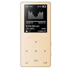 Original MP3 Player 8GB High Sound Quality Entry-level Lossless Metal Music Player with Built-in speaker E-books FM