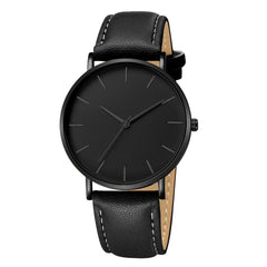 Geneva Men Watch Date Alloy Case Synthetic Leather Analog Quartz Sport Wristwatch Mens relojes hombre 2019 zegarek meski