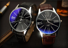 Man Watches Luxury Fashion Leather Glass Quartz Analog Wristwatch Mens Montre Homme 2019 zegarek meski saat erkekler