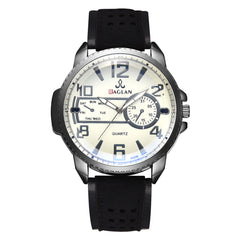 Men Watch Quartz High Quality Leather Blu Ray Glass Clock Watch Mens new arrival in men wrist watches relogios masculinos