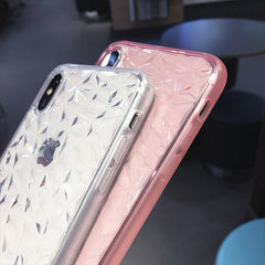 Colorful Frame Transparent Clear Phone Case For Iphone 6 6s plus 7 8plus X XS XR XS Max Soft TPU Full Protective Back Covers