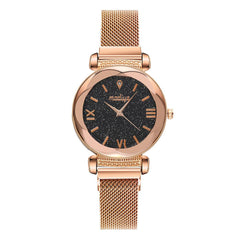 New Classic  Women's Watches  Starry Sky Ladies Quartz Wristwatch Simple Magnetic Buckle Belt Clock Luxury Relogio Feminino@50