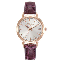 New Women's Watches Scale Rose Gold Shell Disc Fashion Ladies Leather Strap  Simple Clock  Wristwatch Luxury Bayan Kol Saati@50