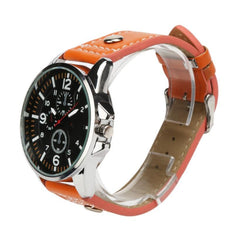 Mens Watches Sports Quartz Luxury Leather Watch Man big dial watches for men wristwatch mens Reloj Hombre 2019 relogio masculino