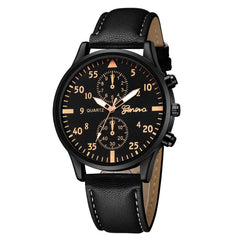 DISU Women Men Watches Leather Military Alloy Analog Quartz Business watch man watches mens 2019 relogios masculino