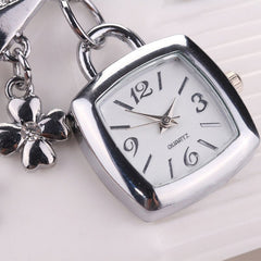 Women Watches Featured Alloy Rhinestone Love  Quartz Wristwatch Bracelet Watch Luxury Gold  Clock Ladies Zegarki Damskie@50