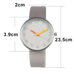 Fashion Casual Men's Watch Quartz Wristwatches Women Watch Leather Watch Lovers Unisex Clock Pointer watch Relogio reloj touch
