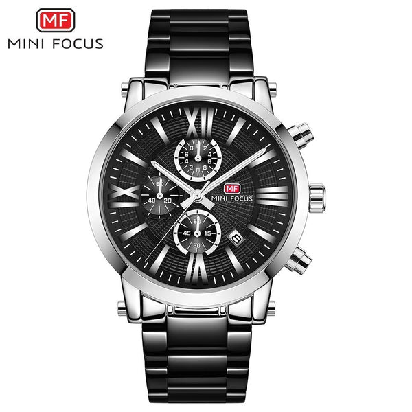 MINI FOUCS Fashion Sport Watch Chronograph Men Watch Waterproof Calendar Quartz Watch For Men Luxury Casual Military Clock Male