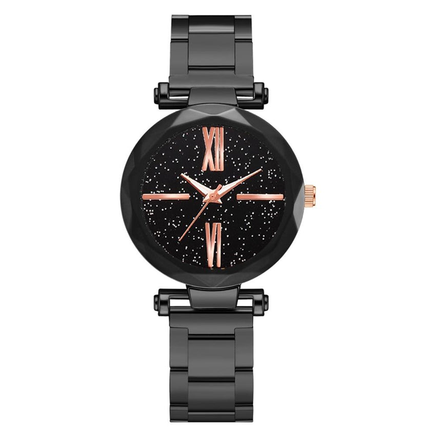 Minimalism Women Watches Luxury Ladies Quartz Wristwatch  Alloy Strap Starry Sky Dial Clock Fashion Gift Zegarki Damskie@50