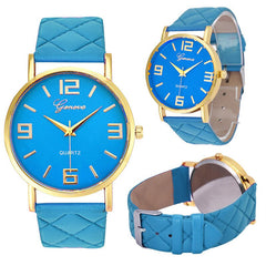 Women's Watches Fashion Geneva Brand Roman Numeral Simple Zegarki Damskie Montre Femme Acier Inoxydable@50