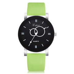 Minimalism Watches Women Circle Pattern Dial Ladies Simple Quartz Wristwatch Business Clock Leather Strap Relojes Para Mujer@50