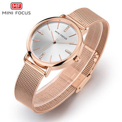 MINIFOCUS Black Woman Watches 2019 Brand Luxury Women Watches Waterproof Casual Ladys Watch Fashion Wristwatches Montre Femme