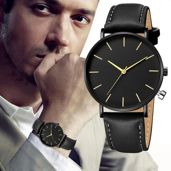 Geneva Men Watch Alloy Case Synthetic Leather Analog Quartz Sport watches men unique watch for men relogios masculino