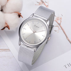 Best Selling Women's Watches Silicone Strap Fashion Ladies Quartz WristwatchRose Gold Disc Simple Clock  Bayan Kol Saati@50