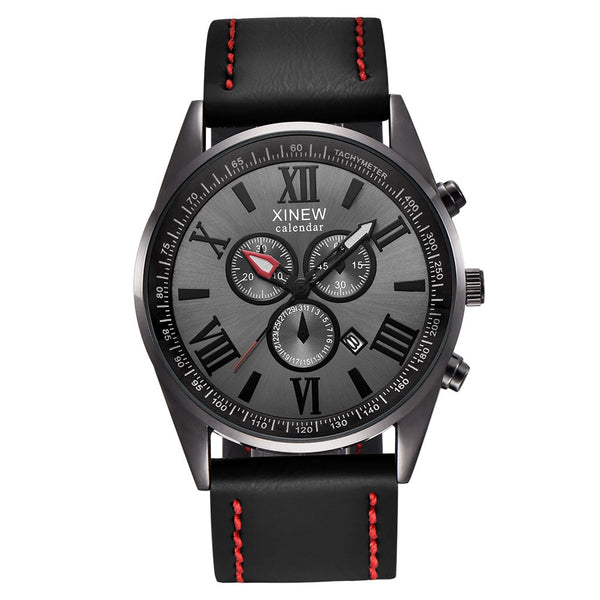 XINEW Men Wristwatch Clock Sports Date Analog Alloy Military Quartz Watch Man Relojes Hombre 2019 erkek kol saati orologio uomo