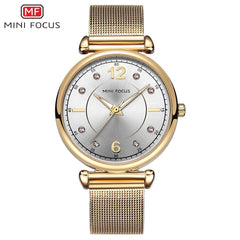 MINIFOCUS Rose Gold Girls Women's Watches Brand Luxury Fashion Ladies Watch Women Waterproof Casual Dress Lady Watch For Woman