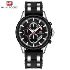 NIMIFOCUS Blue Watch Men Top Quality Chronograph Men's Watches Quartz Watches Men Sports Watch Silicone Rubber Strap Wristswatch
