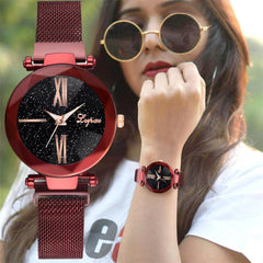 Fashion Watches Women Starry Sky Ladies Watch Magnetic Buckle Bracelet Casual Dress Quartz Wristwatch Nice Clock Reloj Mujer @50