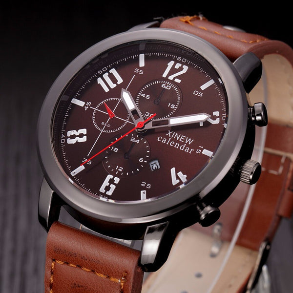 Men Wrist Watch Stainless Steel Sport Analog Quartz Date Waterproof watch man vintage men wristwatch clock mens watches