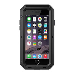 Heavy Duty Protection Doom armor Metal Aluminum phone Case for iPhone 6 6S 7 8 Plus 11 XS Max 5 5S SE Shockproof Dustproof Cover