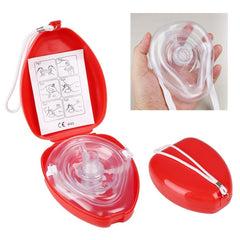 Free Shipping CPR Resuscitator Rescue Emergency First Aid Masks CPR Breathing Mask Mouth Breath One-way Valve Tools