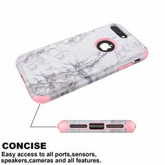 Marble Bumper Case for iPhone 11 7 6 6s 8 Plus Hard Cover PC Silicone for iPhone X Xs Max Xr 360 Case 3 in 1 For Galaxy Note 8 9