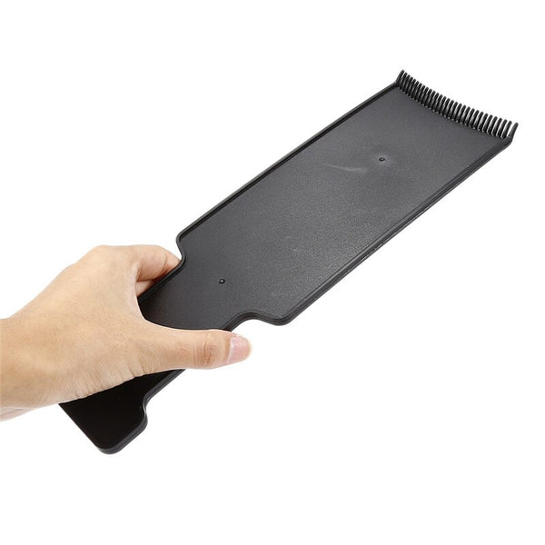 Black plastic salon brushes bleach tint comb perm application dye coloring hairdressing styling tools paint brush tool (black)