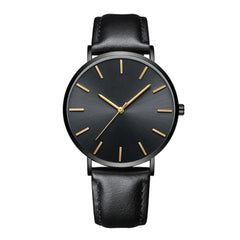 Men's Women Watches Betreasure Ultra Thin Luxury Leather Casual Quartz Wristwatch Mens moda mujer 2019 heren horloge