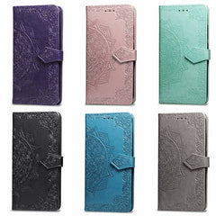 3D Floral Embossed Patterned Leather Case For Iphone XS Max 7 8 Plus Solid Card Slot Flip Cover For Iphone6 6s X10 Wallet Case