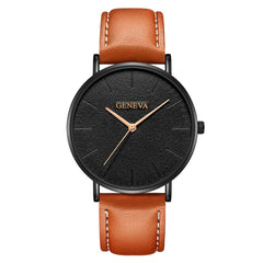 Men's Wrist Watch Leather Military Casual Analog Quartz Business Wristwatch Mens big dial watches for men relogio masculino