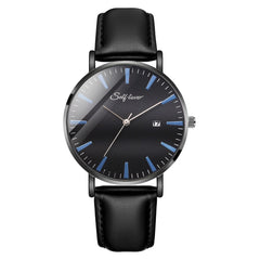 Man Watch Quartz Sport Leather Strap  Complete Calendar Men Wristwatch Clock Montre Homme 2019 relogios masculinos