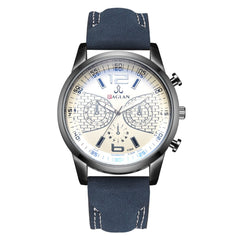 DISU Men Quartz Watch Leather Clock Blu Ray Glass wristwatch mens vintage men wristwatch clock mens wrist watches