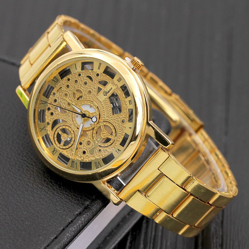 Steel Hollow Design Watches Men Relogio Unisex Retro Masculino Relojes Hombre Quartz Wrist watch Luxury Clock Drop Ship Saati