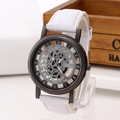 DISU Men Watch Stainless Steel Quartz Military Sport Leather Band Watch Man vintage men wristwatch clock mens watches
