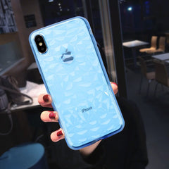 Colorful Frame Transparent Clear Phone Case For Iphone 6 6s plus 7 8plus X XS XR XS Max Soft TPU Full Protective Back Covers