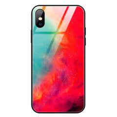Case For iPhone XS Max XR X 8 Case Silicon Slim Back Tempered Glass Starry sky For iPhone 8 7 Plus 6 6s 8Plus Cases Cover Capa
