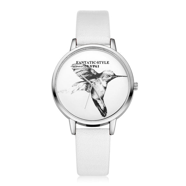 High Quality Watches Women Animal Pattern Dial Ladies Simple Quartz Wristwatch Fashion Clock Casual Leather Strap Reloj Mujer@50