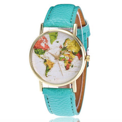Temperament Fashion map Women's Watches Bayan Kol Saati Bayan Saat Reloj De Mujer Worth Buying Clock Creative And Unique@50