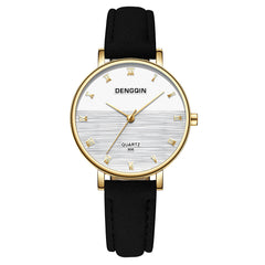 DISU Women Wrist Watch Top Brand DENGQIN Leather Casual Ladies Watches Fashion Watch 2019 Womens watches