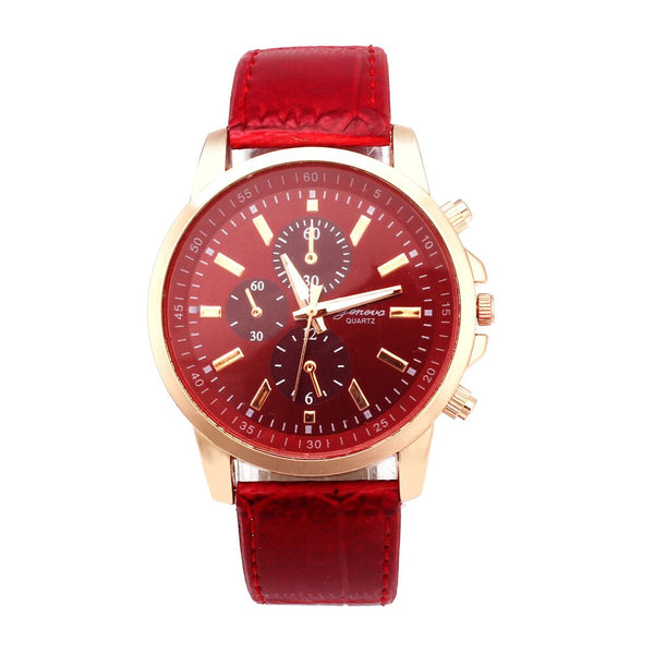 Geneva Men Women Wrist Watch Leather Analog Dial Quartz Sport Watches Mens 2019 erkek kol saati heren horloge zegarek meski