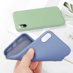 TIKITAKA Shockproof Soft Silicone Phone Case For iPhone X XS XR XS Max 8 7 6 6S Plus Candy Color Rubber Protection Back Cover