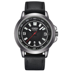 XINEW Man Wrist Watch Quartz Sport Army Military Leather Watch Mens watches mens 2019 men wristwatch clock