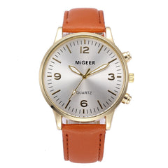 DISU Men Wrist Watch Business Leather Strap Sports Simulated Quartz watch man  watches mens 2019 relogios masculino