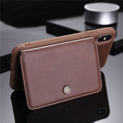 Leather Flip For Iphone 8 7 6 6s Plus Cover Zipper Multifunction Wallet Case For iPhone X XS XR XS Max Shockproof Silicone Cover