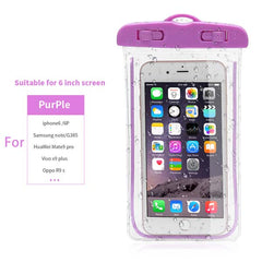 Luminous Waterproof Phone Bags Pouch For iphone 8 7 6 6s Plus 5 s SE Case Universal 6.0" Mobile Phone Waterproof Bag Cover Cases