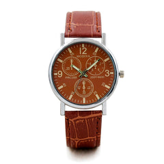 Men Watch Six Pin Quartz Blue Glass Belt Watch Mens Reloj Hombre 2019 men wristwatch clock relogio masculino