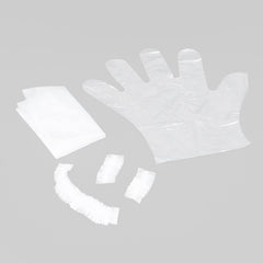 5 Packs Salon Stylist Plastic Clips Brush Hair Cap Ear Cover Gloves kits one-off Convenient Complete Hair Paints Coloring Tools