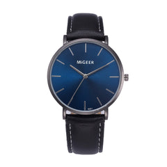 DISU Men Wrist Watch Design Leather Retro Leather Band Analog Alloy Quartz watch man unique watch for men relogios masculino