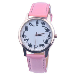 Women's Watches Best Sellers Featured Watch Cute Cartoon Kitten Pattern Romain Horloge Cadeau Montre Femme Acier Inoxydable@50